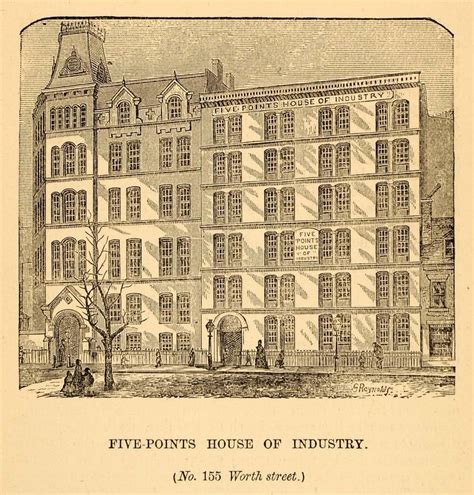 1872 Five Points House Of Industry New York City Print Original