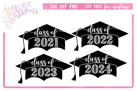 Class Of 2021 Grad Cap Bundle Svg Dxf Png Digital Files 952039