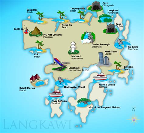 Langkawi Island Map