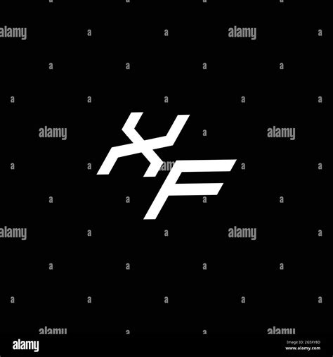 Logotipo Del Xf Monograma Con Plantilla De Diseño Moderno De Estilo