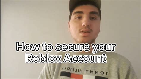 How To Secure Your Roblox Account Youtube
