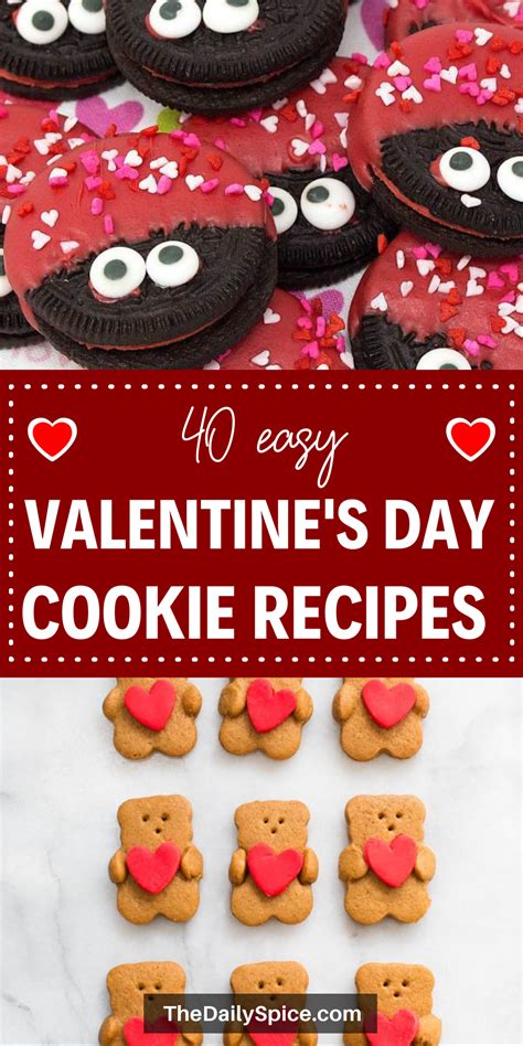 40 Easy Valentines Day Cookies Adorable Sweets The Daily Spice In