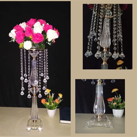 Acrylic Crystal Flower Stand Table Centerpiece Wedding Decoration 70cm
