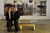 German painter Gerhard Richter and his wife Sabine Moritz pose in ...