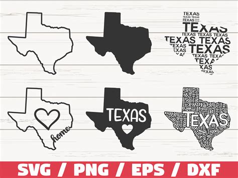 Texas State Svg Cut File Cricut Clip Art Commercial Etsy