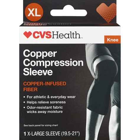 Cvs Health Knee Copper Compression Sleeve Pick Up In Store Today At Cvs