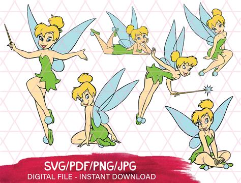 Tinkerbell Svg Peter Pan Svg Fairy Svg Vector Decal Etsy New Zealand Images And Photos Finder