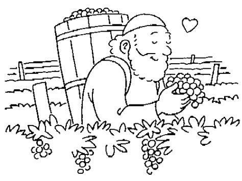 Every branch in me that does not bear fruit. The Workers in the Vineyard coloring pages
