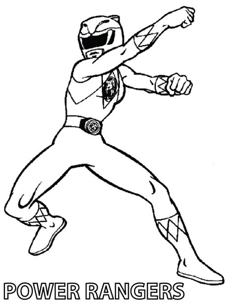 Power Rangers Coloring Page To Print And Color