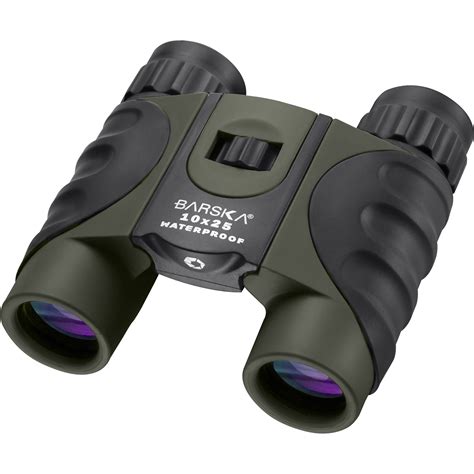 Barska 10x25 Colorado Waterproof Binoculars Green Ab12722 Bandh
