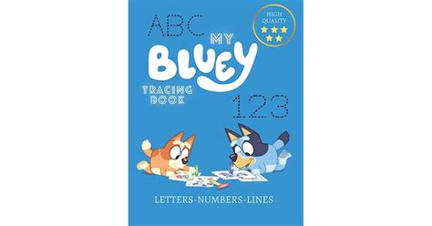My Bluey Tracing Book Letter And Number Tracing Book For Preschoolers