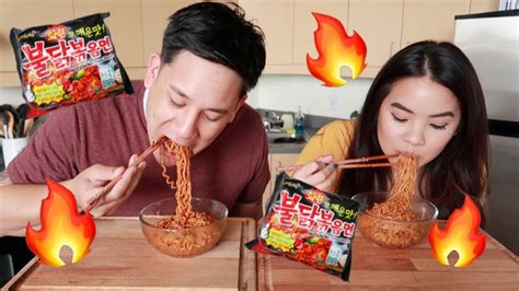 Spicy Korean Fire Noodle Challenge W My Brother Jerlyn Phan YouTube