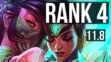 Akali Vs Karma Mid Rank Akali Rank Solo Kills Br Challenger V Youtube