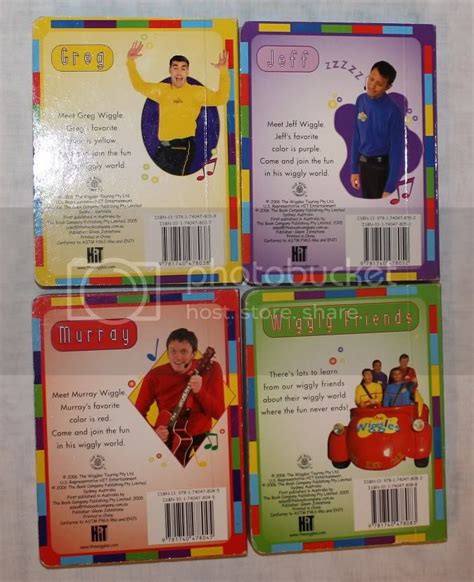 The Wiggles Board Books Set Of 4 Greg Jeff Murray Wiggly Friends Ebay