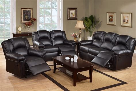 Overstuffed recliner chair heavy duty frame padded sofa wide seat air leather. Black Leather Reclining Sectional Products - HomesFeed