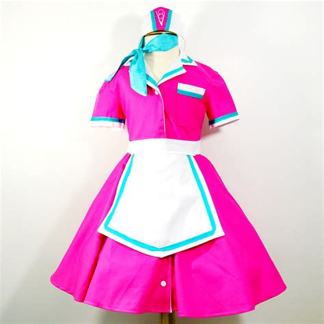 Pink V8 Diner Waitress Costume By Darlingindisguise On Etsy Vintage