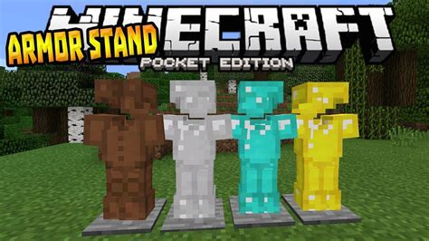 Ada Armor Stand Di Mcpe 11 Addon Mcpe Mod Showcase Youtube