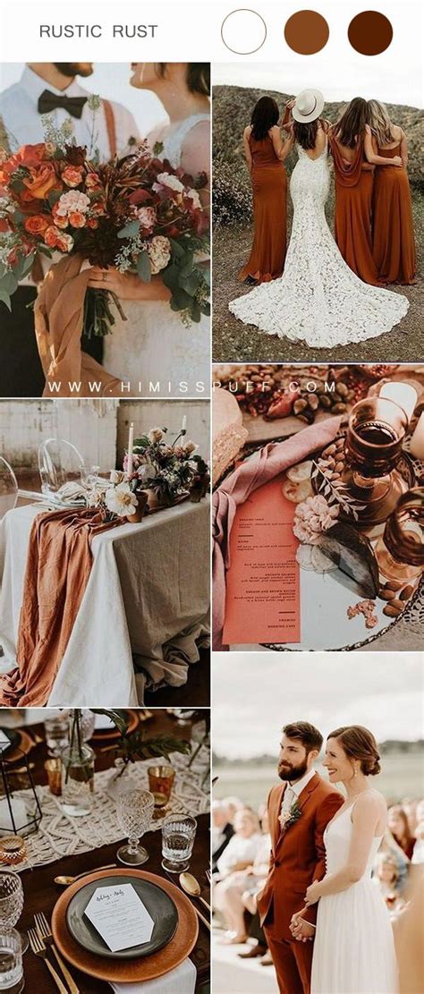 ️ Top 10 Fall Wedding Color Palettes Hi Miss Puff Table Runners