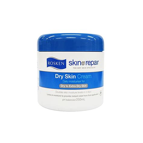 It uses a combination of rich moisturising ingredients to assist in the prevention and repair of dry and sensitive skin, keeping skin feeling moisturised, soft and smooth. Rosken Skin Repair For Dry Skin Cream 2x250ml - Shopifull