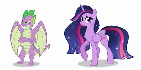 Mlp Finale Twilight And Spike Redesign By Bakud On Deviantart