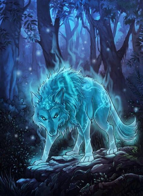 Water Wolf Fantasy Wolf Wolf Art Spirit Animal