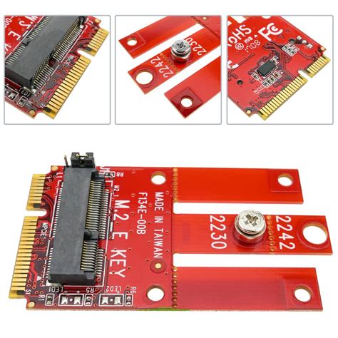 Ableconn Mpex M2wl Mini Pcie Adapter With Key E Slot Support Pcie And