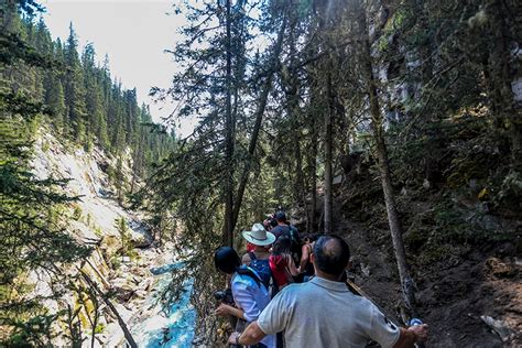 Hiking The Johnston Canyon Trail In Banff National Park Canada