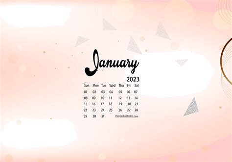 January 2023 Desktop Wallpaper Calendar Calendarlabs