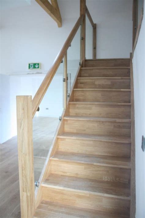 144 staircase glass railing design photos and ideas filter. White Oak Stairs with Glass Balustrade - Kilgallon Stairs ...