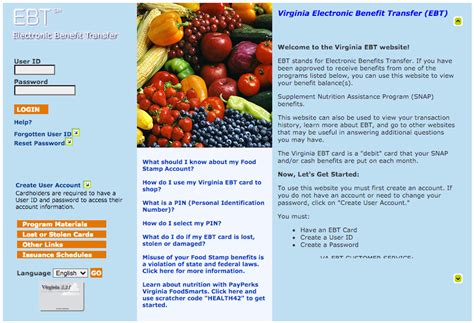 Snap can't be used to: Virginia EBT Card 2020 Guide - Food Stamps EBT