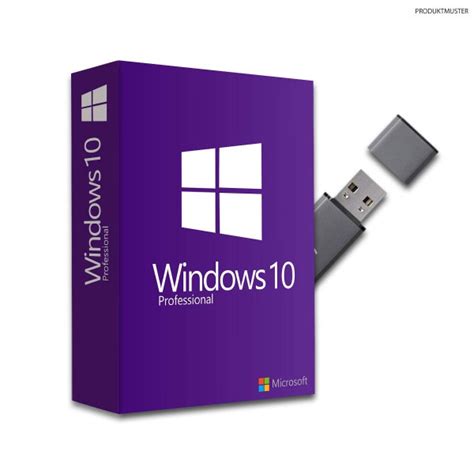 Original Microsoft Windows 10 Professional Pro With Installation Usb