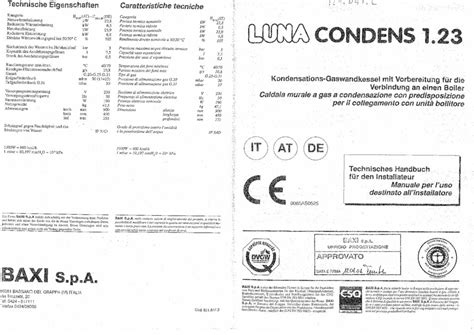 Bedienungsanleitungen BAXI Österreich