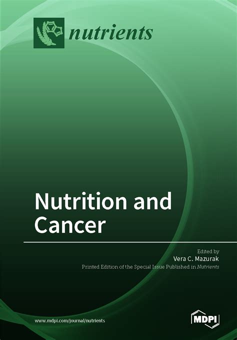 Nutrition And Cancer Mdpi Books