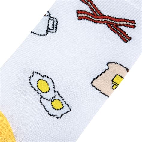 Crazy Socks Womens Food Breakfast Crew Socks Novelty Silly Fun