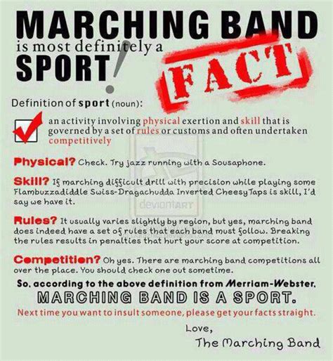 Marching Band Facts Band Nerd Band Mom Marching Band Quotes
