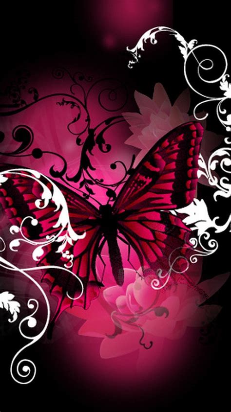 Pink Butterfly Wallpaper 69 Images