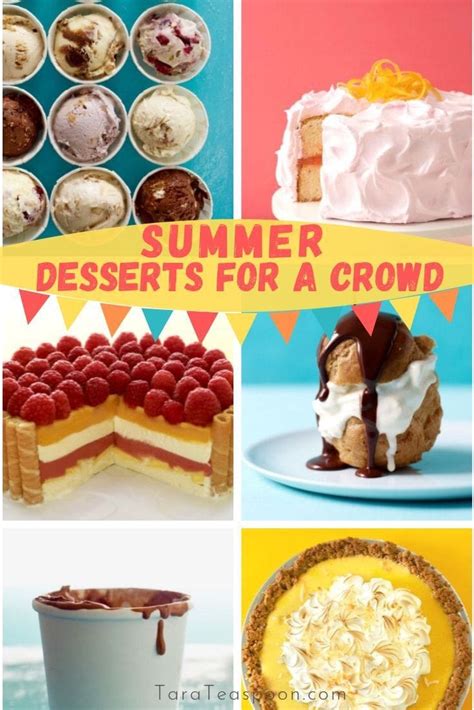 This time of year requires quick and easy desserts that are a breeze to prepare and cook in thirty minutes or less. 15 Stunning Summer Desserts for a Crowd | Tara Teaspoon