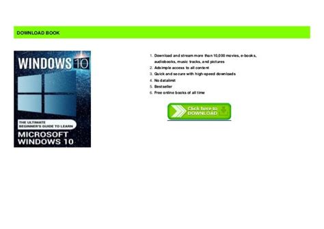 Windows 10 The Ultimate Beginners Guide To Learn Microsoft Windows 10