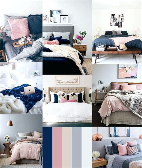 Grey White And Pink Bedroom Ideas Elegant Navy Blush Master Blue Dorm