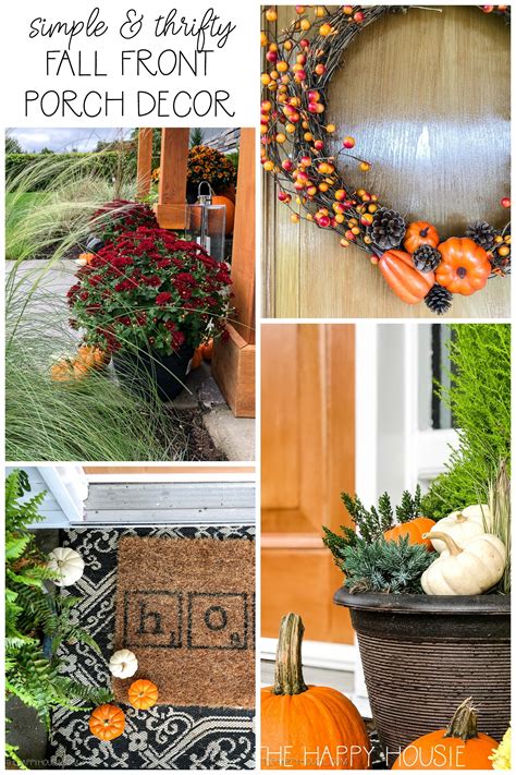 Simple And Thrifty Fall Front Porch Decor And 25 Fab Fall Outdoor Spaces