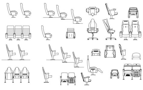 Single Garden Chair Side Elevation Block Cad Drawing Details Dwg File