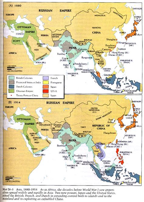 Imperialism In Asia Map