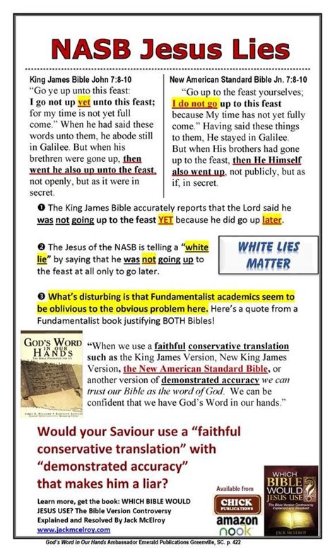 Killeen's ultimate description of the bible as the aether of early modern thought (243) may signal. Pin by William Sims on KJV Bible VS Other Translations ...