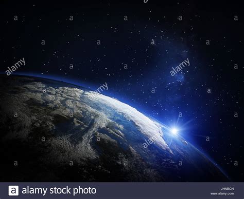 Planet Earth From Space Stock Photo Alamy