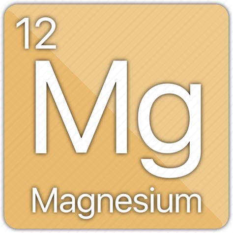 Alkaline Atomic Element Magnesium Metal Periodic Table Icon