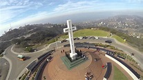Mount Soledad aerial view (select 1080p HD) - YouTube