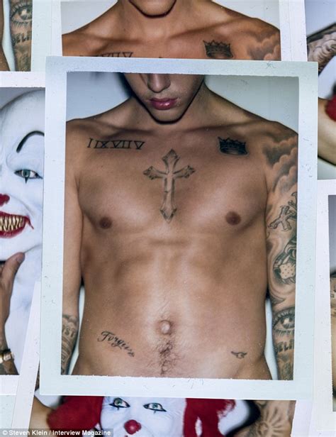 Justin Bieber Shows Off Cupping Marks As He Poses Shirtless Daily