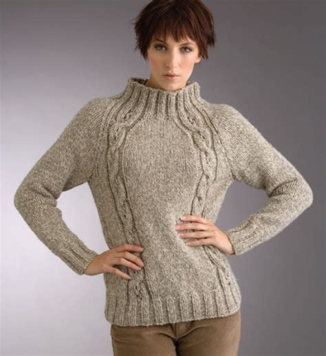 Amalie Jensen How To Teach Free Ladies Cable Sweater Knitting Patterns