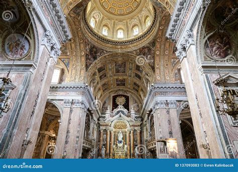 Gesu Nuovo Church In Naples Italy Editorial Stock Photo Image Of