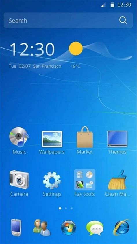 Скачать Windows 7 Go Launcher Ex Theme на андроид Apk V149 бесплатно